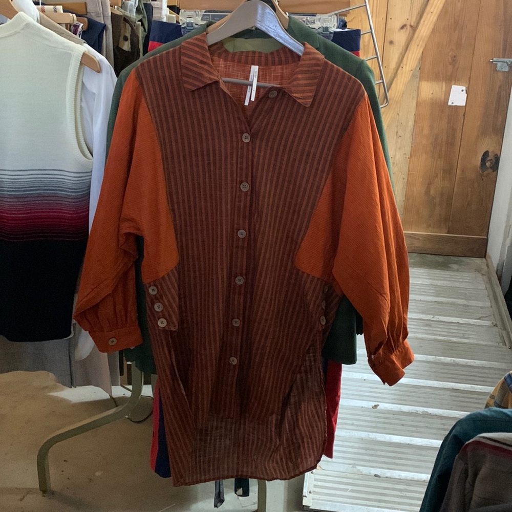 Cotton Gauze Anthropologie Button Down Tunic